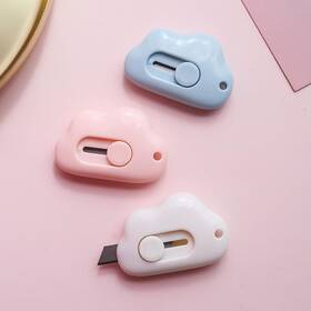 Y H M Ec4799070000 6pcs Box Cutter Retractable Mini Cloud Shape Safety Letter Openers Portable U