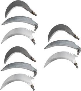 44w0ghr26ddri09f Yardwe 9 Pcs Carbon Steel Gardening Sickles Replacement Heads