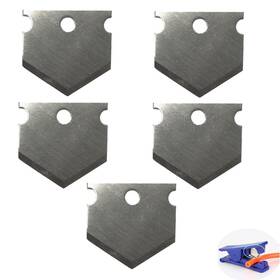 Iop009 Yehveh 5 Pack Triangle Blade Replacement Tube Cutter Blades Knife For Ptfe Teflon Tu
