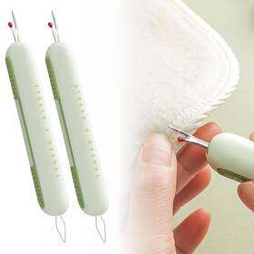 Nt-01 Yeqin 2pcs 2 In 1 Needle Threader Seam Ripper Upgraded Thread Green