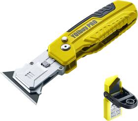 Yoibuy Pro 313091157165 Foldable Utility Knife With Scraper Function Holds 2 Replacement Blades Zinc A