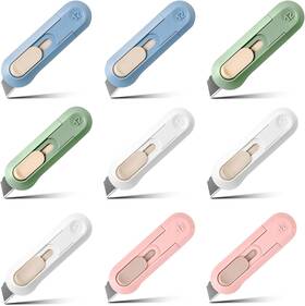 Ysuovuf 705353648892 9pcs Box Cutter Retractable Mini Cute Packa Ysuovuf 705353648892 9pcs Box Cutter Retractable Mini Cute Packa