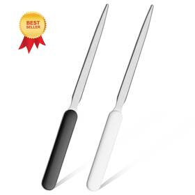 1gchfnca Zeyiyer 606302 1 2 Pieces Letter Opener Stainless Steel Envelope Openers Black White