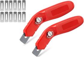 Zy307 Zimpty 2pcs Knife For Cutting Carpet Heavy Duty With 12 Blades Ut