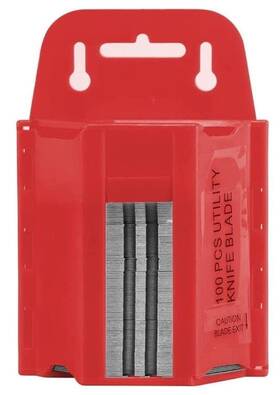 Zy363 Zimpty Sk2 Ultra Sharpened 100 Pc. Utility Hook Blade With Wall Mountable Disp