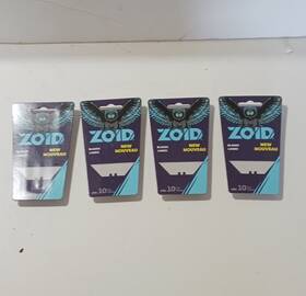 1143795 Zoid New Nouveau Utility Knife Replacement Blades Steel 10pcs Silver Blue Black