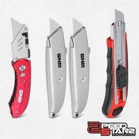 0087 Zpeedstarz Zpd-tools00085 0086 4pack Box Cutter Folding Pocket Retractable Utility Knife Set With Extra Blades