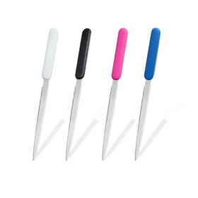 63390 Zteofo 4 Pcs Letter Opener Stainless Steel Black White Blue Pink