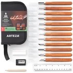 Arteza Wood Carving Tool Kit - Set Of 16. Fixed Price $27.99.