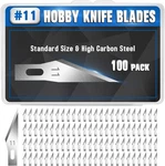Diyself 100 Pcs Exacto Knife Blades, SK5 Carbon Steel #11. Fixed Price $16.99.