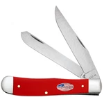 Case Xx 'american Workman' Trapper 73930 Carbon Steel Red Synthetic Pocket Knife. Fixed Price $66.99.