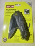 New! Ryobi Multi-function Folding Knife With Stainless Steel Blade. Fixed Price $13.79.