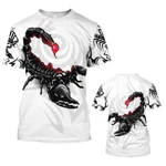 Men's Animal Scorpion 3D Printed Sleeve Hip-hop T-shirt Sport Tops. Fixed Price $33.99.