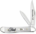 Case Xx Knives Peanut Proverbs 3:5 Trust Natural Bone 60867. Fixed Price $86.99.