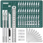 Jneoace Exacto Knife Precision Carving Craft Hobby Kit With 40 Pcs Exac.... Fixed Price $34.76.