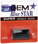Gem Blue Star Single Edge Razor Blades 10 Count Stainless Steel Safety. Fixed Price $16.99.