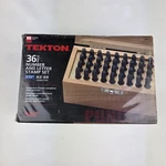 Tekton 36 Piece Number Letter Stamp Set 5/32 Metal Wood Leather Punches New. Fixed Price $29.95.