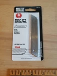 Master Mechanic 8PT. Snap-off Utility Knife Replacement Blades 5 Pack. Fixed Price $6.99.