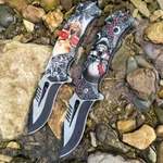 2PACK 8.75" Spring Folding Open Assisted Tactical Knife Blade Pocket For Outdoor. Fixed Price $18.98.