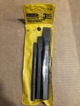 Stanley Pc. Cold Chisel Set. 3/8, 1/2, 3/4 18-460NEW In Package. Fixed Price $29.49.