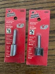 Vermont American Straight Router Bits 22023 1/2" And 22031 3/4" Two Flute. Fixed Price $10.95.
