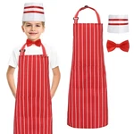 1950S Waiter Costume Kit, Soda Jerk Red And White Striped Apron .... Fixed Price $15.78.
