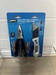 New Hart 16-IN-1 Multi-tool & Compact Flip Utility Knife Combo Set With Pouch. Fixed Price $19.87.