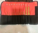 Mayhew 10-PC Brass Pin Punch Set, Metric #942. Fixed Price $60.00.