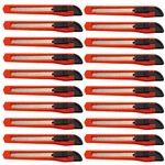 20 Bulk Small Red Utility Knife Box Cutters Snap Off Blade 9MM. Fixed Price $10.99.