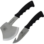 Smith & Wesson Bullseye Guthook Knife / Axe Combo Stainless Blade Rubber Handle. Fixed Price $57.09.