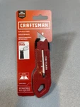 New Craftsman Slim Utility Knife Retractable Metal Blade CMHT10925. Fixed Price $6.99.