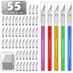 55 Pack Exacto Knife, Hobby Set With Craft Knives And 50 Precision. Fixed Price $7.53.