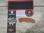 Spyderco Sage 5 Lw Cpm REX121 Satin Blade Burnt Orange Frn Handles C123BORP. Fixed Price $289.00.