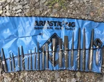 Armstrong Punch Set 19PC Steel Black Industrial Hand Tools With Roll. Fixed Price $200.99.