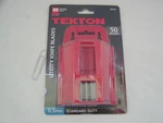 (50) New Tekton Mit Standard Duty Utility Knife Replacement Blades .020". Fixed Price $15.90.