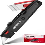 Arrow Retractable Box Cutter, Quick Change Utility Knife With Blade Storage Desi. Fixed Price $15.99.