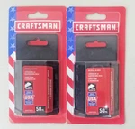 Lot Of 2 Craftsman 50PC. Utility Knife Drywall Blades CMHT11937L New 100. Fixed Price $26.99.