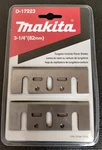 Genuine Makita D-17223 3-1/4 Inch Tungsten Carbide Planer Blades. Fixed Price $46.00.