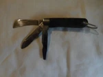 Klein Tools 3 Blade Pocket Knife W/screwdriver. Fixed Price $35.00.