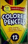 Crayola Colored Pencils Pre-sharpened Premium Quality 12 Colors, Ct/pack. Fixed Price $7.99.