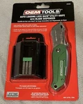25538 Oemtools New Folding Lock Back Utility Knife W/ Box Of 50 Blades Green. Fixed Price $19.99.