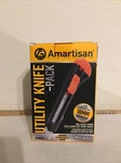 Amartisan 7-PIECE Retractable Cutter, Utility Knives For Boxes. Fixed Price $5.00.