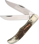 Marbles Folding Hunter Pocket Knife Stainless Steel Blades Imitation Stag Handle. Fixed Price $25.69.