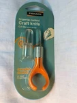 Fiskars Fingertip Control Craft Knife Orange 12-6305 Nip Nos 2007. Fixed Price $7.50.