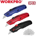 Workpro 3PACK Premium Utility Knife Heavy Duty Box Cutter Razor 10PC Blade. Fixed Price $22.99.