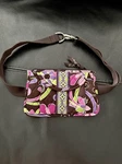 Vera Bradley Quilted Belt Bag/fanny Pack Adj Strap Purple Punch Pattern. Fixed Price $19.99.