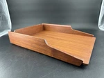 Vintage Diethelm Furniture Wood Letter Tray Desktop Paper Organizer Mcm Office. Fixed Price $34.99.