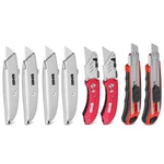 8X Locking Foldable Retractable Utility Knife Back Box Cutter W/ 16 Blades. Fixed Price $29.99.