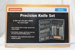 53 Pc Precision Knife Set: 41 Blades, 8 Handles, 6 Scribes, Stone & Pvc Case!. Fixed Price $16.99.
