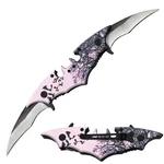 5.5" Folding Twin Blade Bat Knife Pink Pocket Outdoor Camping Tool Multi. Fixed Price $26.99.